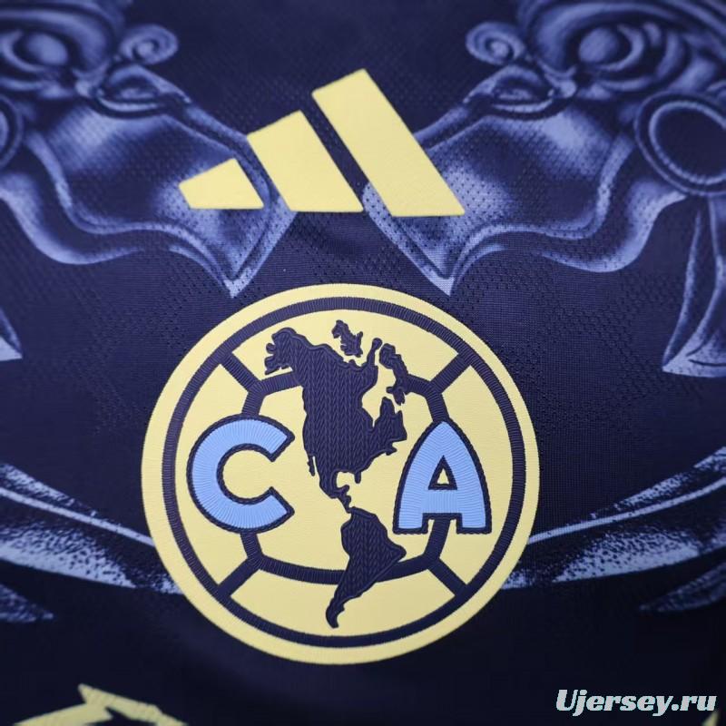 Player Version 25/26 Club America Away Long Sleeve Jersey