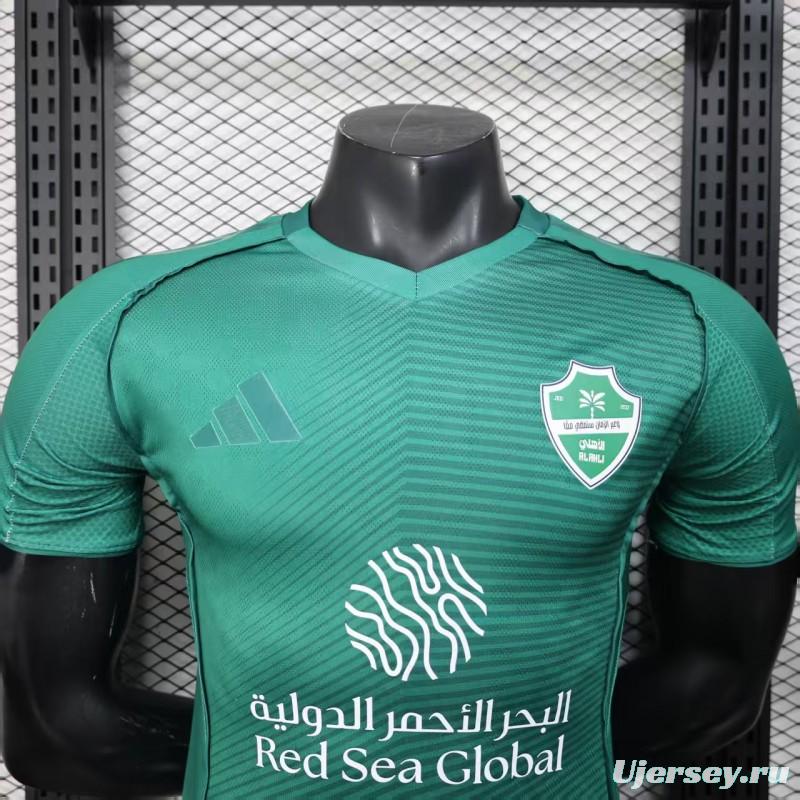 Player Version 25/26 Al-Ahli Away Green Jersey
