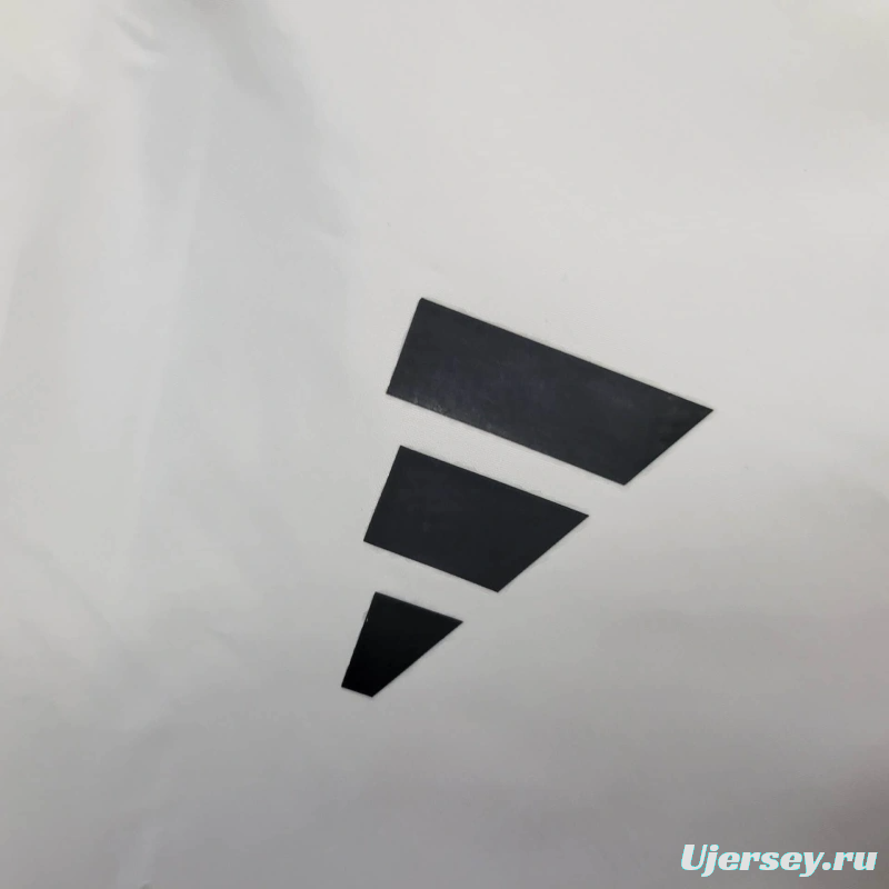 25/26 Real Madrid Jacket White Windbreaker