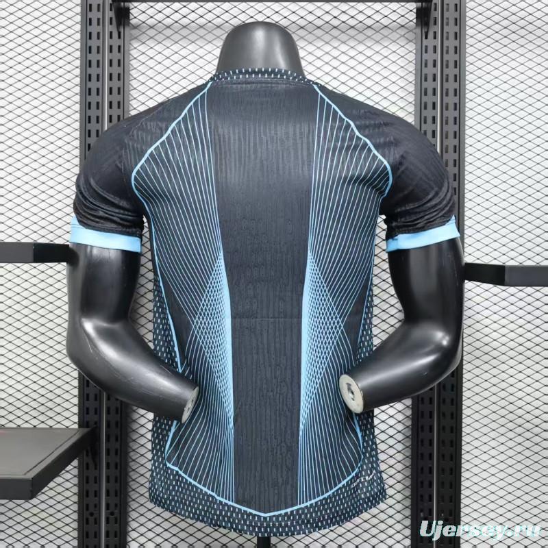 Player Version 25/26 FC Barcelona Black with Geometric Line Pattern Jersey