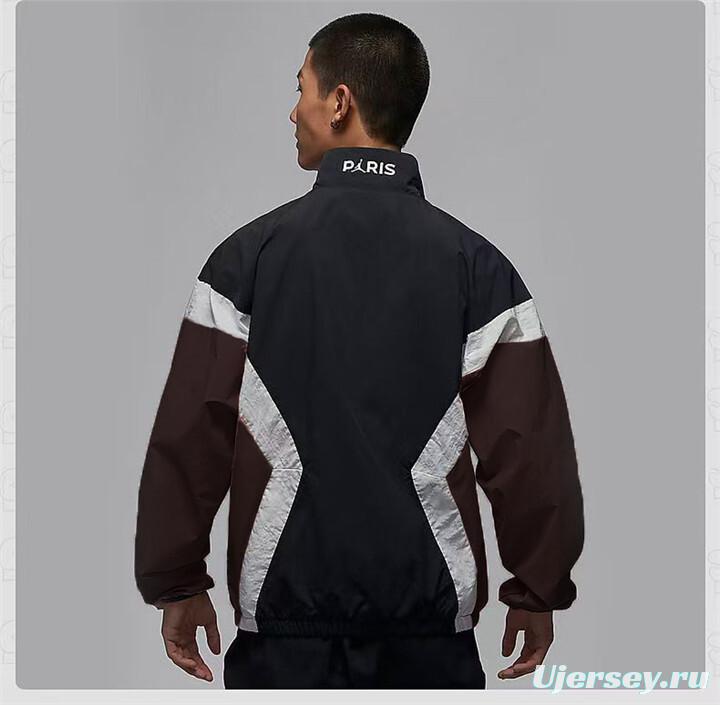 25/26 PSG Retro Color Block Track Jacket Set - Blue/Black/Pink Collection Windbreaker 3 Colors