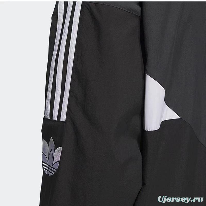 2025 Adidas Black/White Windbreaker