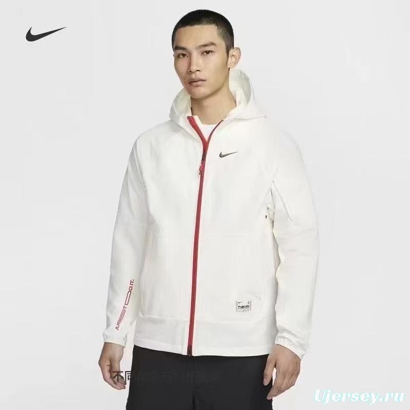2025 NIKE White/Black Casual Jacket Windbreaker - 2 Colors