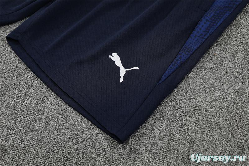 25/26 Olympique de Marseille Royal Blue Camouflage with XS Short Sleeve+Soccer Shorts