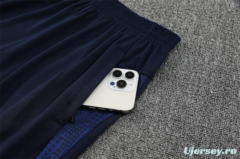 25/26 Olympique de Marseille Lake Blue Camouflage with XS Short Sleeve+Soccer Shorts