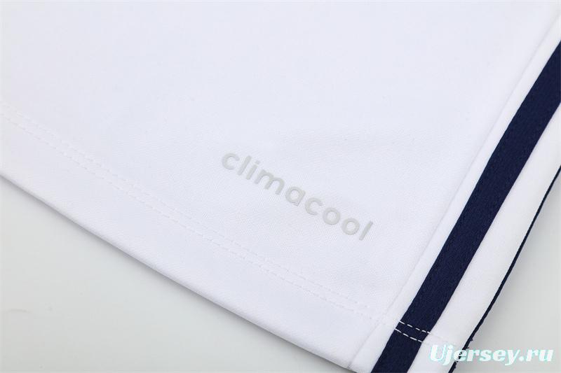 Retro 16/17 Real Madrid White Half Zipper Jacket