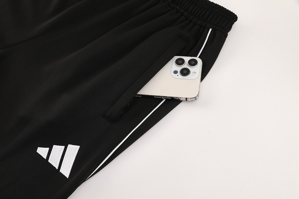 2025 Adidas Black Full Zipper Jacket + Long Pants
