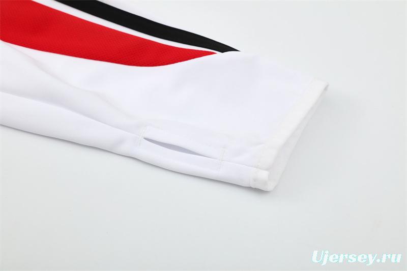 Retro 03/04 AC Milan White Half Zipper Jacket