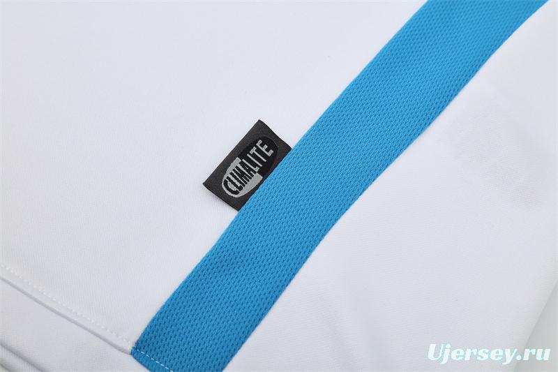 Retro 03/04 Real Madrid White Half Zipper Jacket+Long Pants