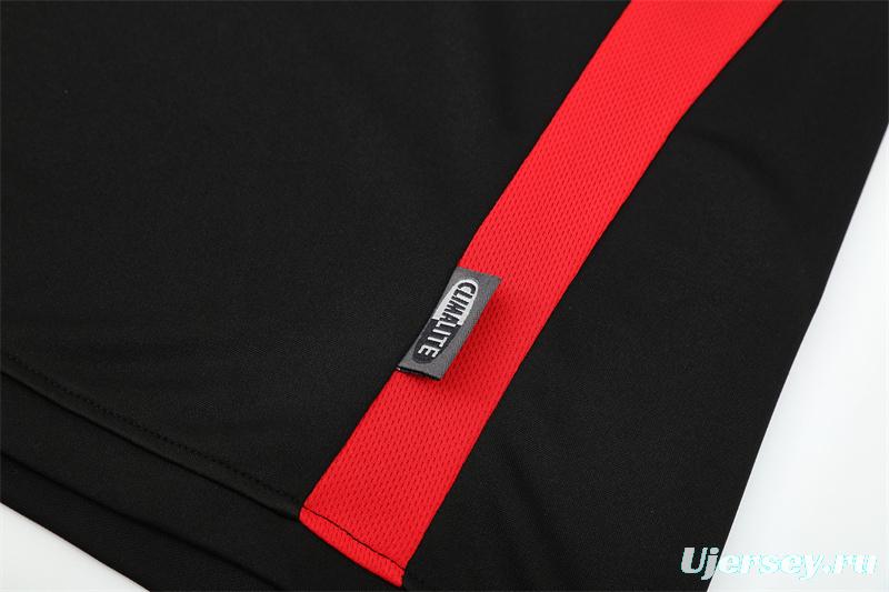 Retro 03/04 AC Milan Black Half Zipper Jacket