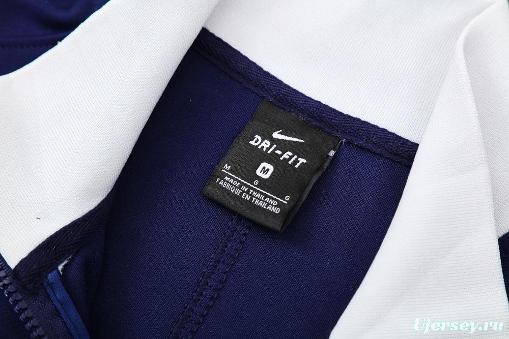 2025 NIKE Black/WHITE Full Zipper Jacket + Long Pants