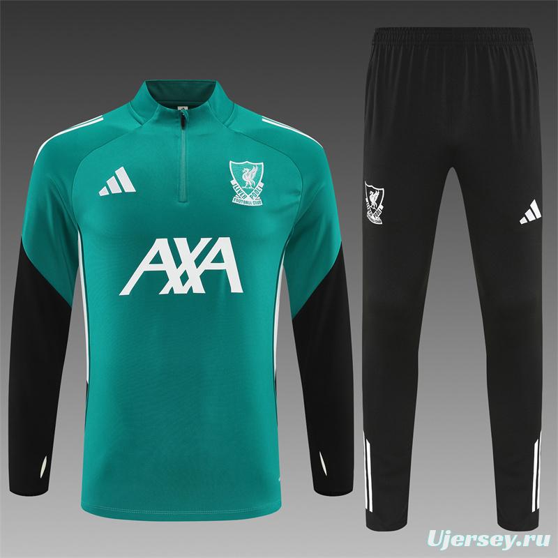 25/26 Liverpool Green Half Zipper Jacket+Long Pants