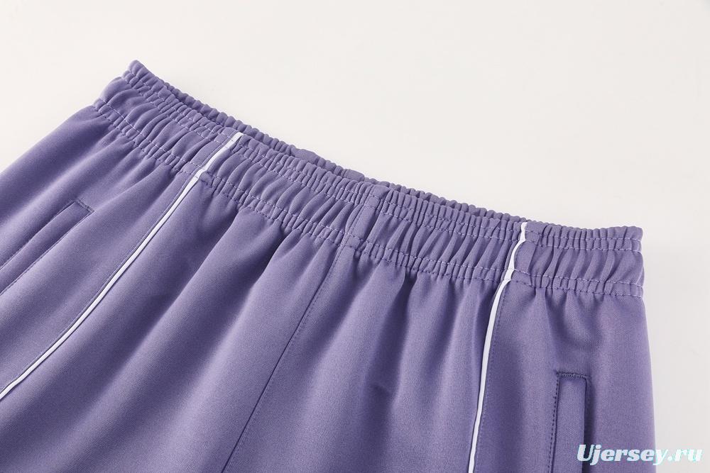 2025 Adidas Purple Full Zipper Jacket + Long Pants