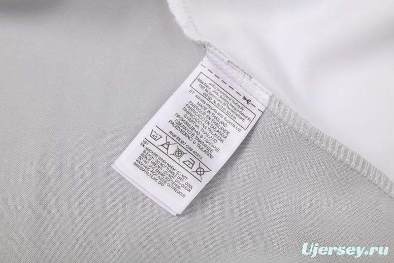 25/26 Real Madrid Grey Full Zipper Jacket + Long Pants