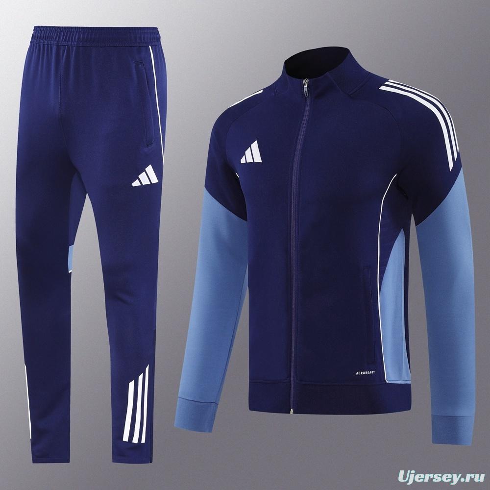 2025 Adidas Navy Full Zipper Jacket + Long Pants