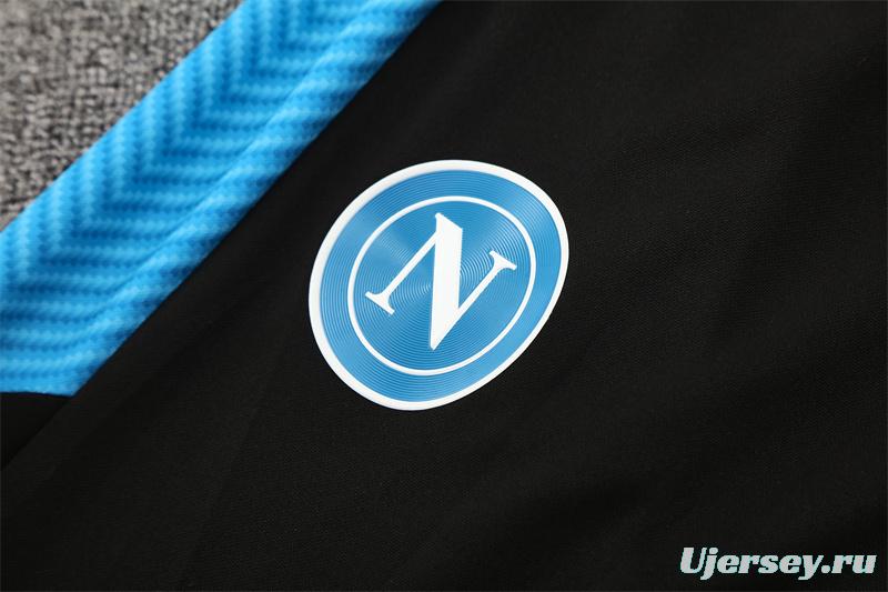 25/26 Napoli Light Blue Camouflage Half Zipper Jacket+Long Pants