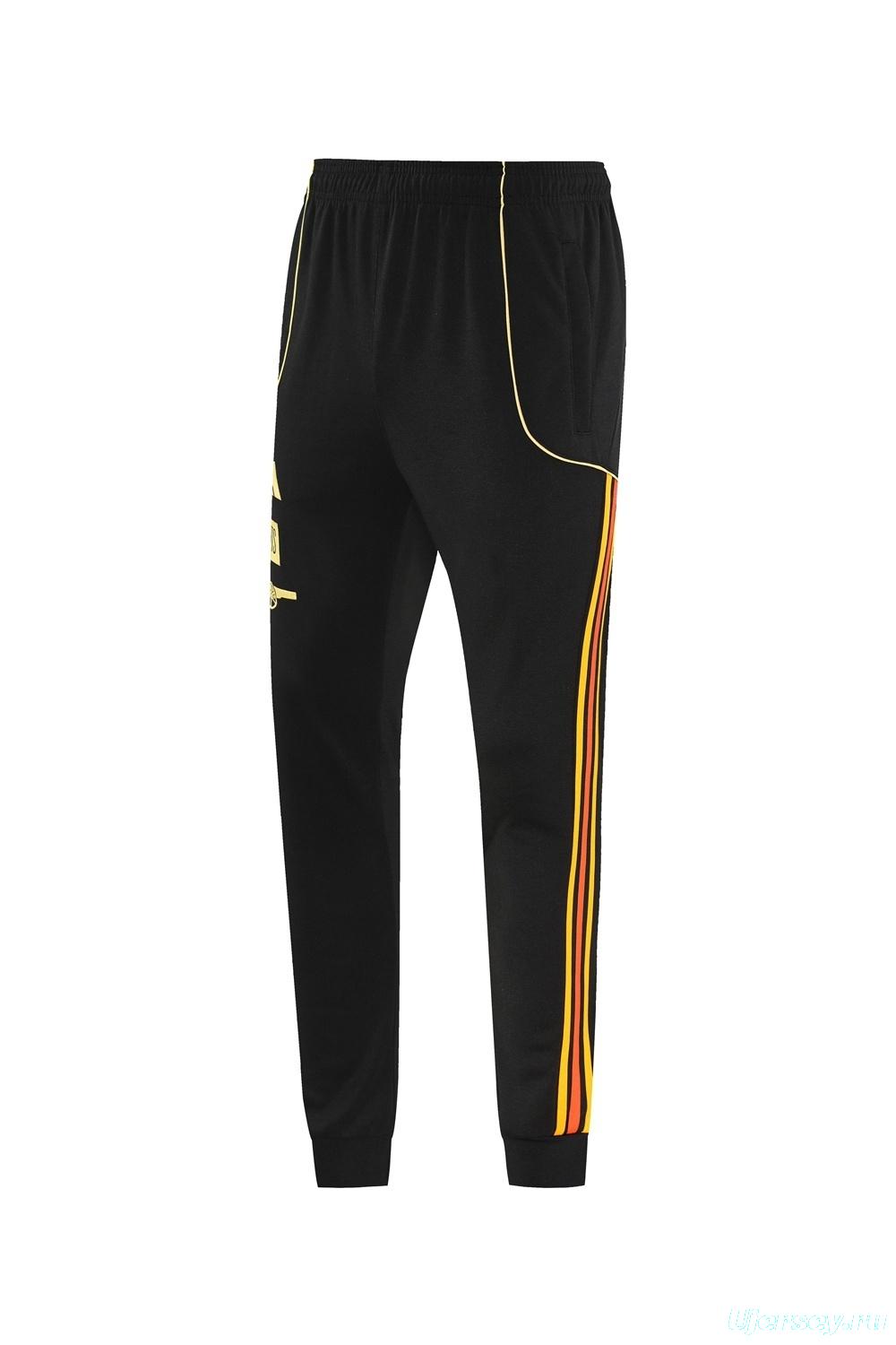 25/26 Arsenal Black Full Zipper Jacket + Long Pants