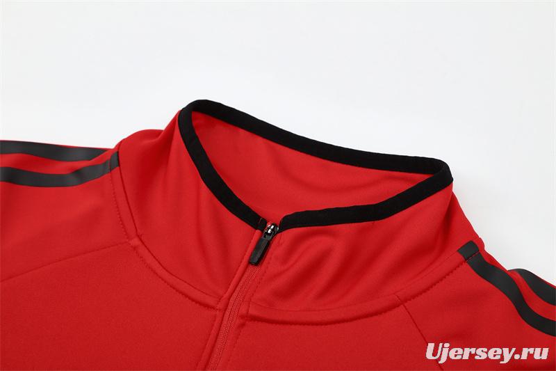 Retro 05/06 AC Milan Red Half Zipper Jacket