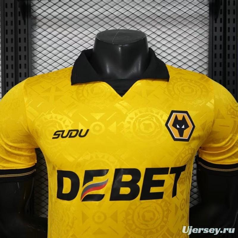 Player Version 25/26 Wolverhampton Wanderers Home Jersey