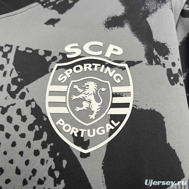 25/26 Sporting Lisbon Grey Pre-Match Jersey