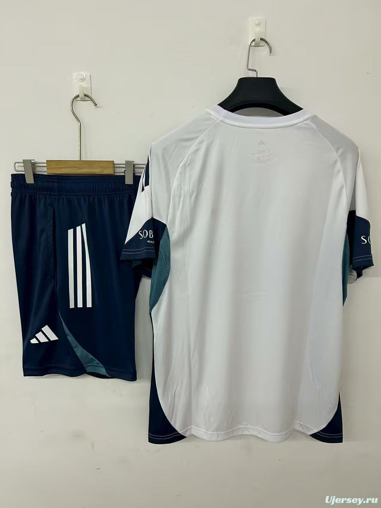 25/26 Arsenal Pre-Match Jersey White+ Shorts