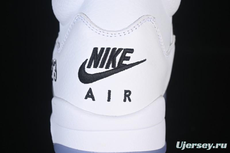 Nike Air Jordan 5 Retro White Metallic Basketball Shoes - HQ7978-103