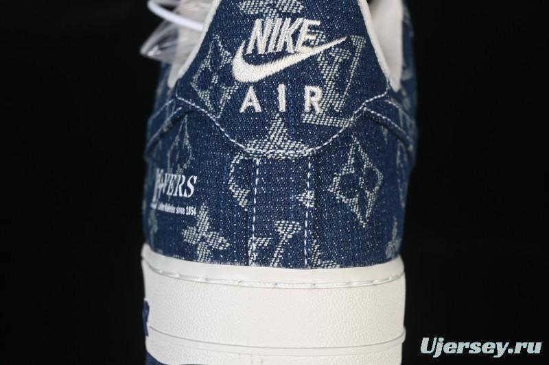 Nike Air Force 1 '07 Low LV Collaboration White Blue Casual Sneakers - YF9511-811