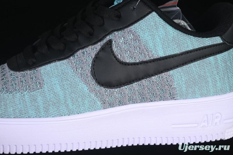 Nike Air Force 1'07 Low Flyknit Black Green Casual Sneakers - CI0051-600