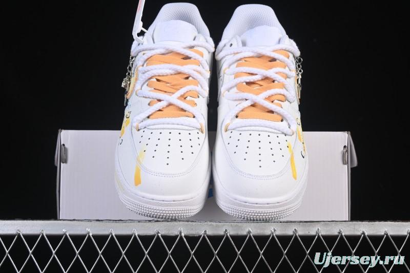 Nike Air Force 1 '07 Low Leo Hand-Painted Doodle Zodiac Series Low-Top Casual Sneakers - 723-822