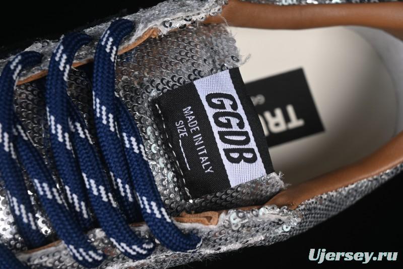 Golden Goose True Star Distressed Leather Sneakers - GGDB