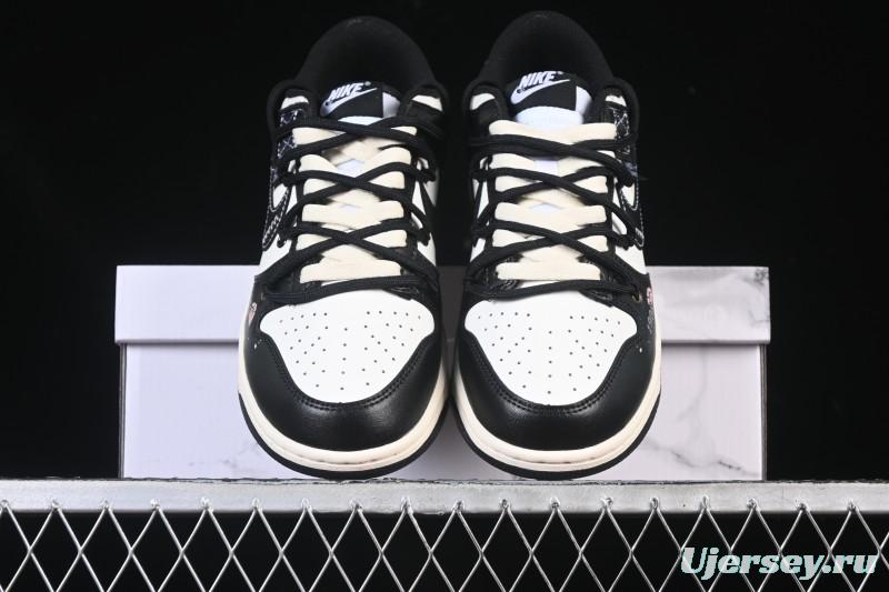 Nike SB Dunk Low Custom Strap Low-Top Casual Skate Shoes - DD1391-100