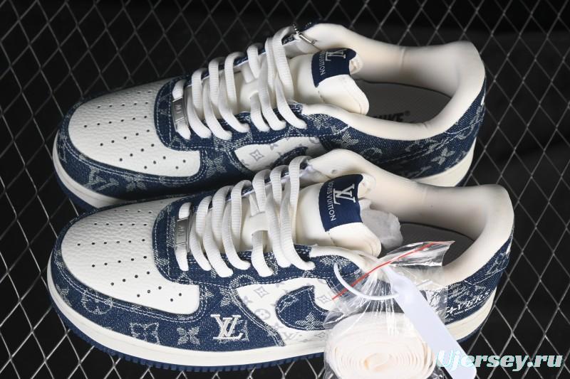 Nike Air Force 1 '07 Low LV Collaboration White Blue Casual Sneakers - YF9511-811