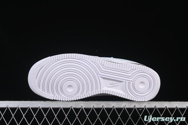 Nike Air Force 1'07 Low Grey Tune Era Hand-Painted Graffiti Casual Sneakers - LJ8822-202