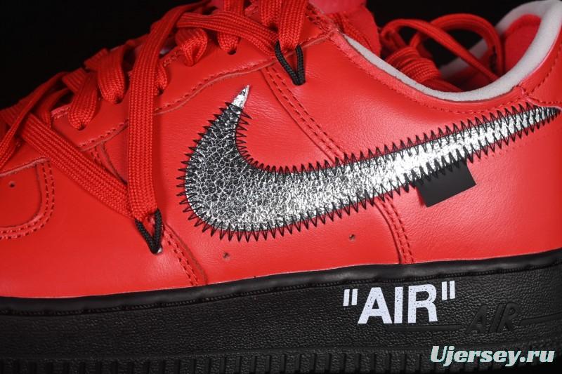 Nike Off White Air Force 1 '07 Low Casual Sports Sneakers - DD1876-600