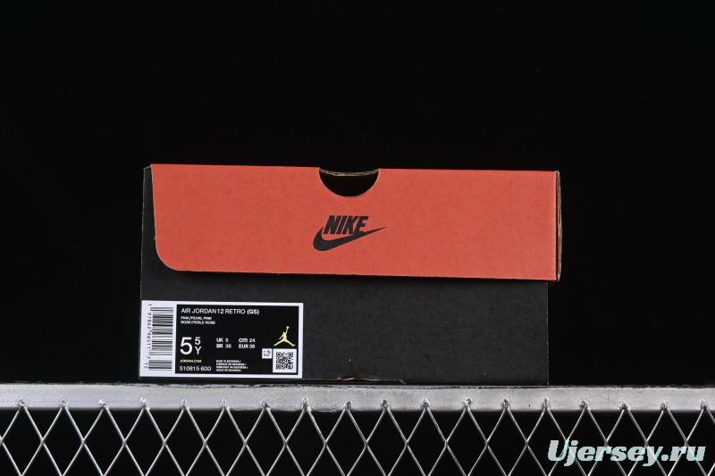 Nike Air Jordan 12 Retro Pearl Pink Basketball Shoes - 510815-600