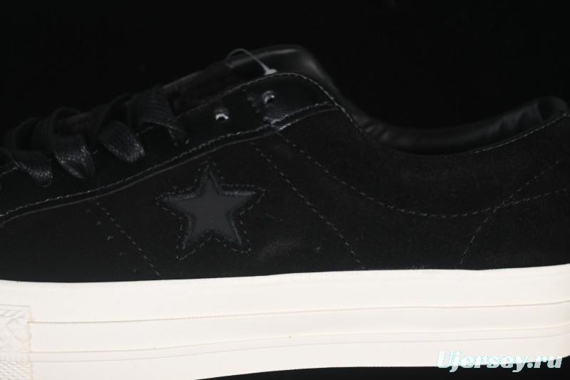 Converse One Star Suede Black Low Top Casual Skate Shoes - 149908C