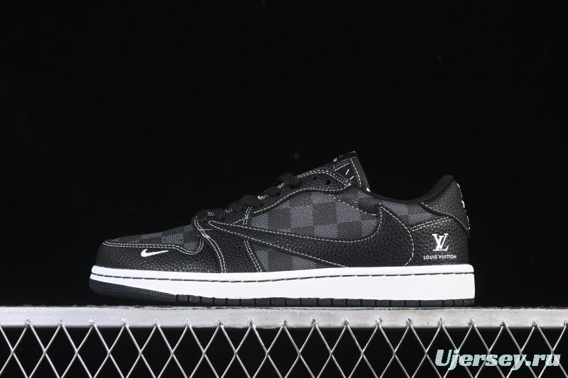 Nike Travis Scott x Fragment Design x Air Jordan 1 Low OG SP AJ1 Low Top Casual Sneakers - DZ5899-008