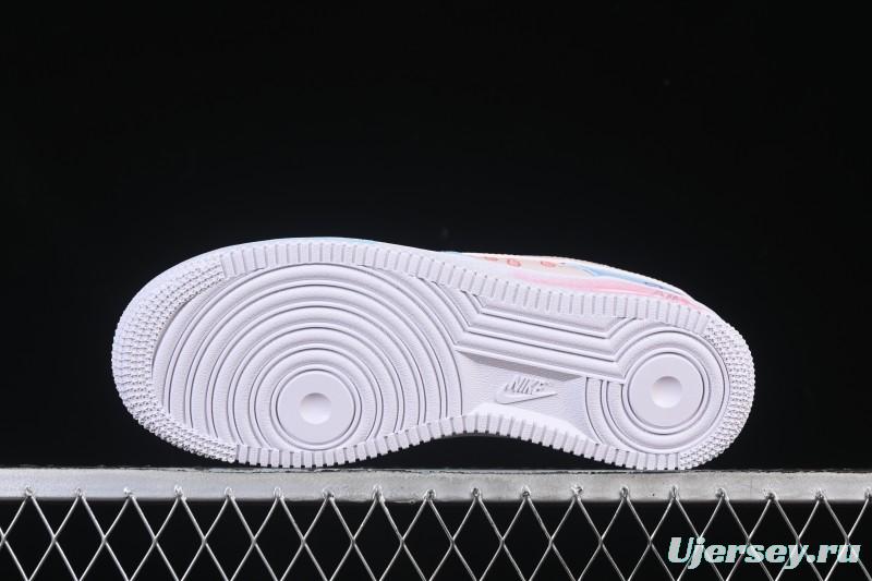 Nike Air Force 1 '07 Low Casual Sneakers with Custom Design - ZH0316-107