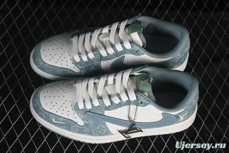 Nike Travis Scott x Fragment Design x Air Jordan 1 Low OG SP AJ1 Low Top Casual Sneakers - SC0601-057