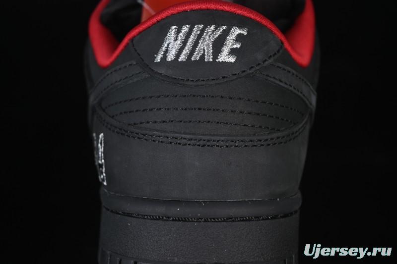 Nike Supreme x Nike SB Dunk Low Ocean Fog Limited Edition Black Warrior Low Top Casual Skate Shoes - HQ8487-001