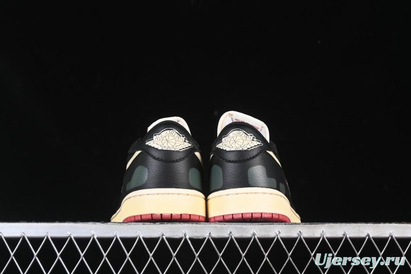 Nike Nigel Sylvester x Air Jordan 1 Low Lifestyle Casual Sneakers - IB8958-001