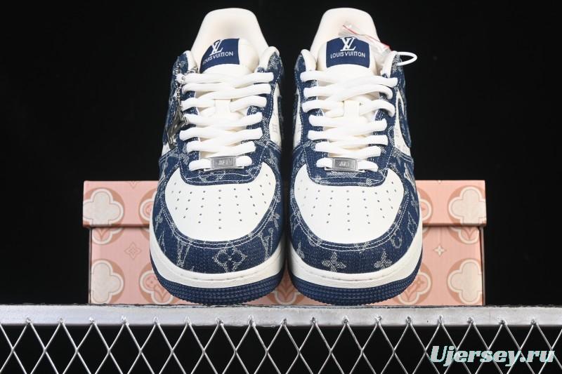 Nike Air Force 1 '07 Low LV Collaboration White Blue Casual Sneakers - YF9511-811