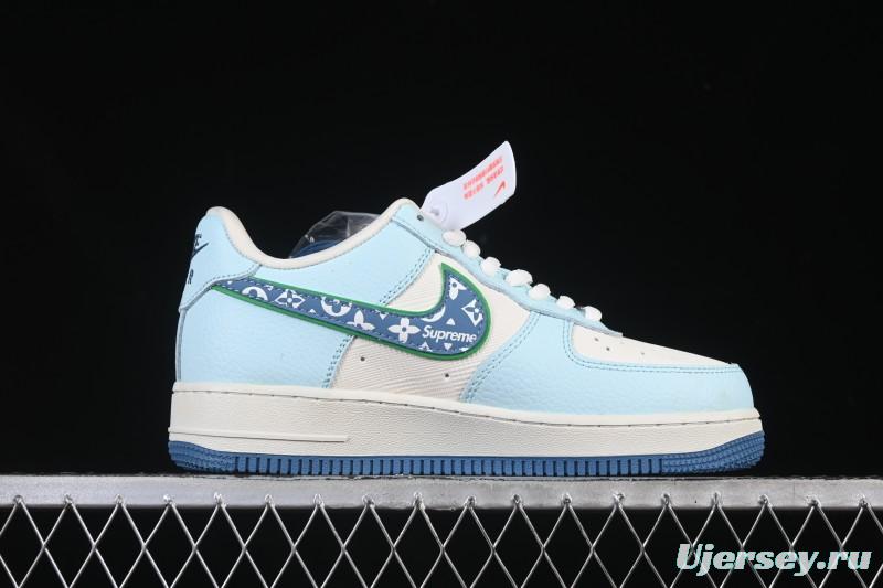 Nike Air Force 1 '07 Low LV Collaboration White Blue Casual Sneakers - YF9511-809