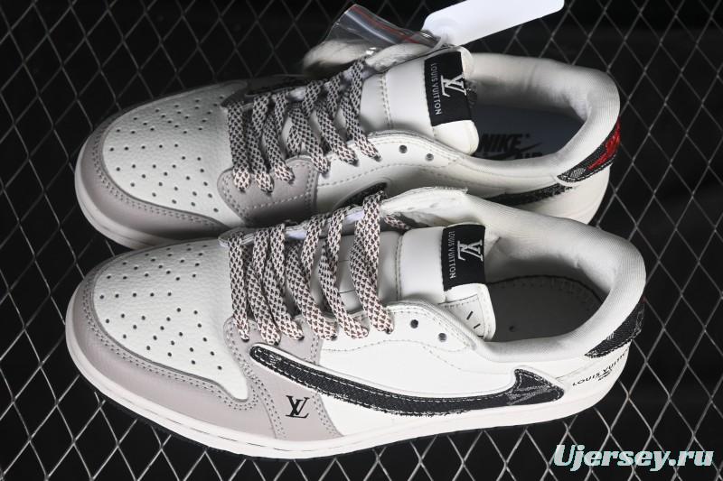 Nike Travis Scott x Fragment Design x Air Jordan 1 Low OG SP AJ1 Low Top Casual Sneakers - JW1188-143