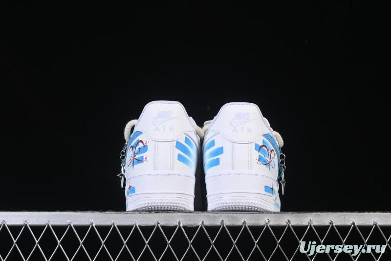 Nike Air Force 1 '07 Low Aries Hand-Painted Doodle Zodiac Series Casual Sneakers - 321-419