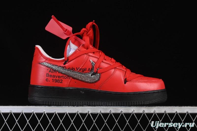 Nike Off White Air Force 1 '07 Low Casual Sports Sneakers - DD1876-600