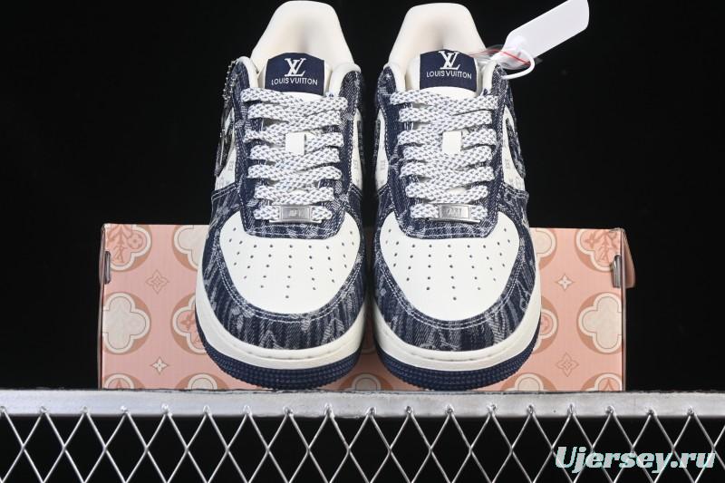 Nike Air Force 1 '07 Low LV Collaboration White Blue Casual Sneakers - YF9511-812