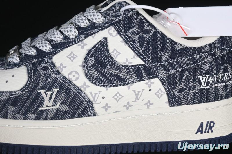Nike Air Force 1 '07 Low LV Collaboration White Blue Casual Sneakers - YF9511-812