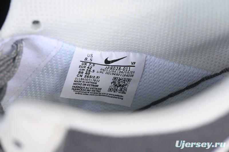 Nike Air Force 1'07 Low Stussy Collaboration Light Gray Canvas Casual Sneakers - JP8028-011