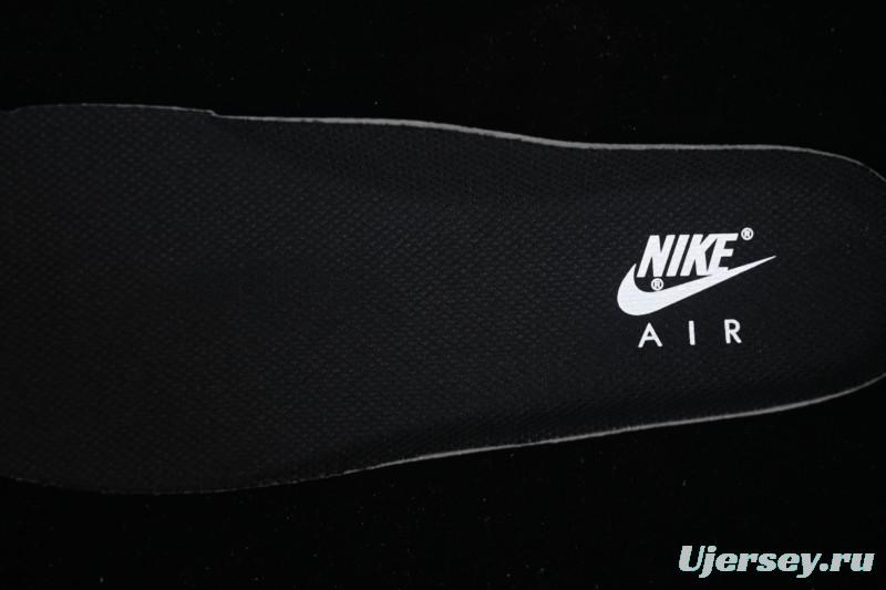 Nike Air Force 1'07 Low Black White Cracked Leather Casual Sneakers - ZH0316-118